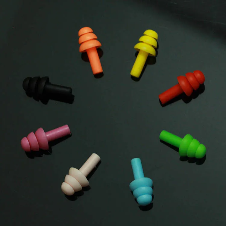 Cheap Multi Color Reusable Ear Plugs With Plastic Box Packing Silicone