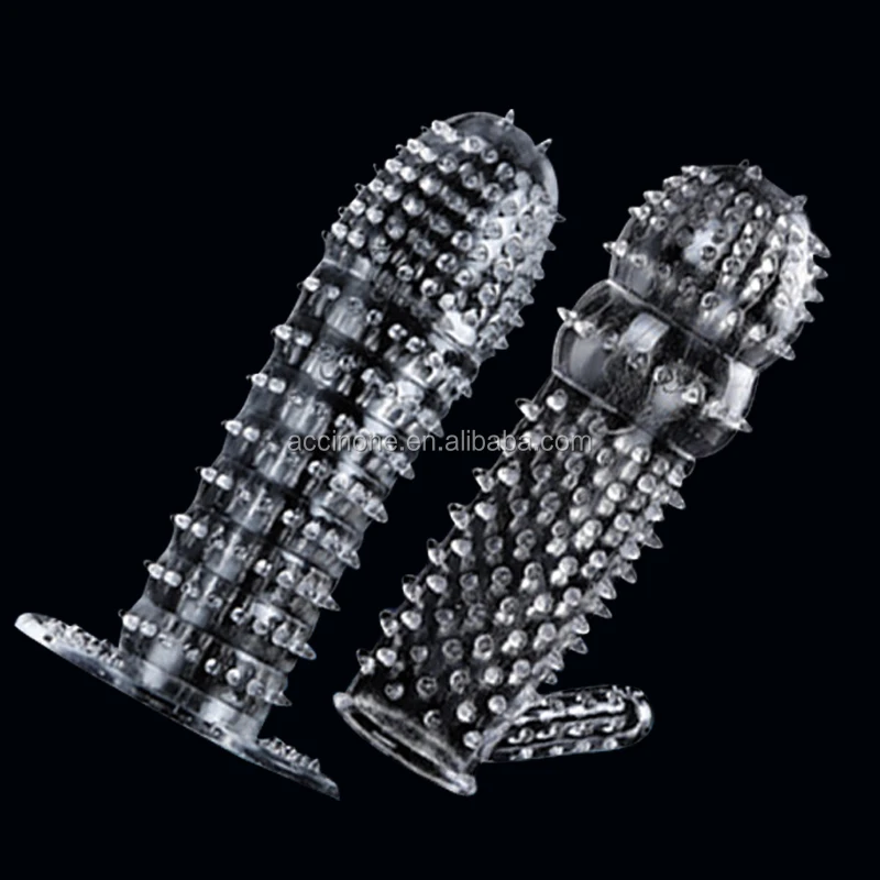 Full Cover Penis Sleeve Crystal Condom Adult Delay Long Lasting For Man Penis Extension Enlarger 