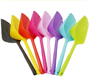 Image of Environmental Nylon Large Scoop Colander Pasta Non-stick Heat Resistant Strainer