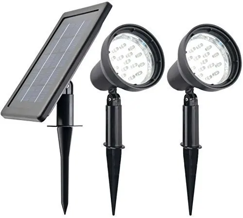 Olssda Flag Pole Lights Solar Powered 26 LED Waterproof Flagpole Downlight for Most 15 to 25 Ft Dusk to Dawn Auto On//Off Night Lighting