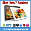 Cheapest Ainol Rainbow tablet PC 7 inch Capacitive 512MB 4GB Front 0.3MP Camera