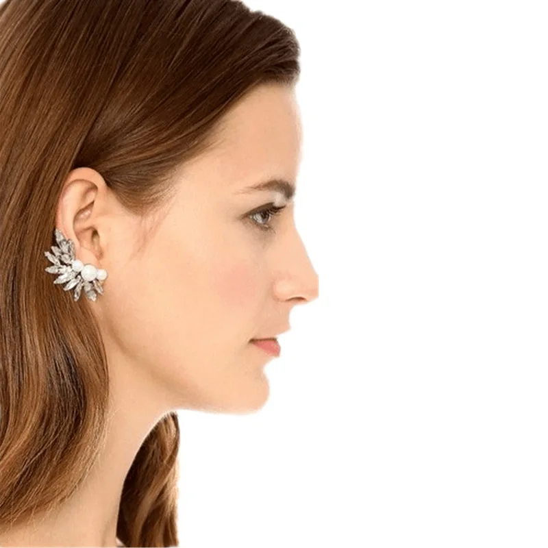 

Simple flower earring designs in high level stainless steel earring for women