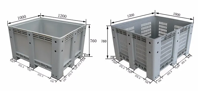 plastic bulk storage box