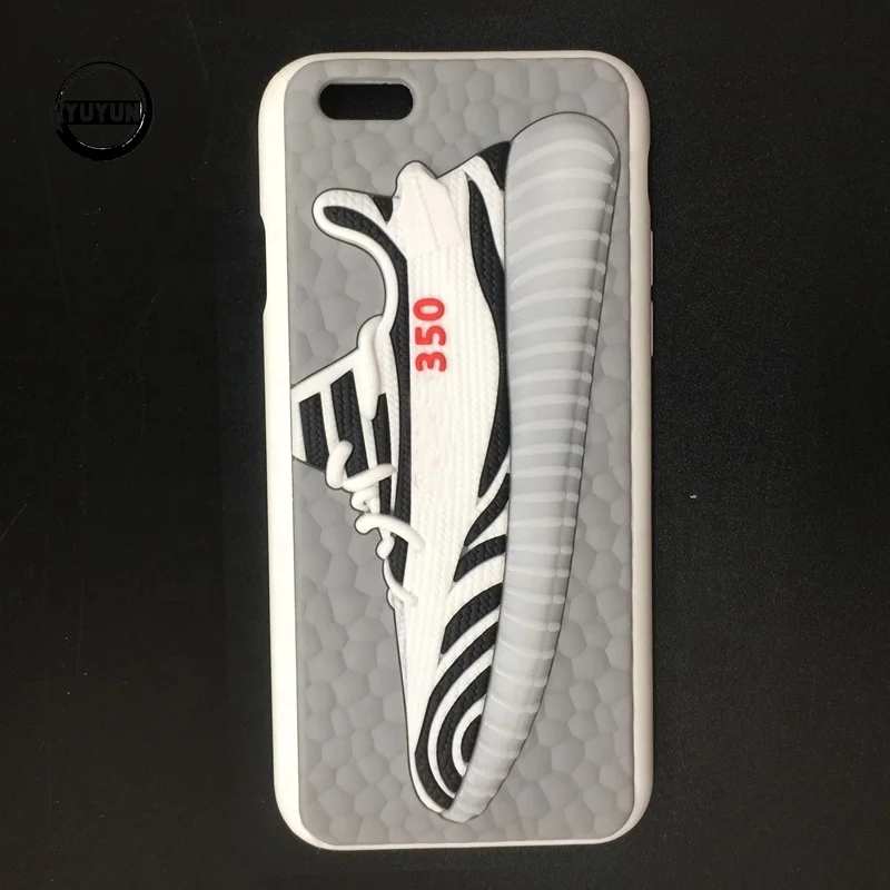 

hot selling 3D yeezi 350 Basketball Shoes Soft TPU Silicon Phone Case