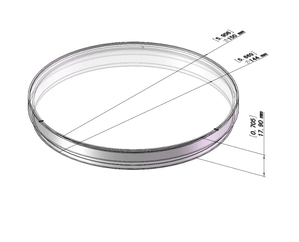 
150mm plastic petri dish 15cm petri dish 