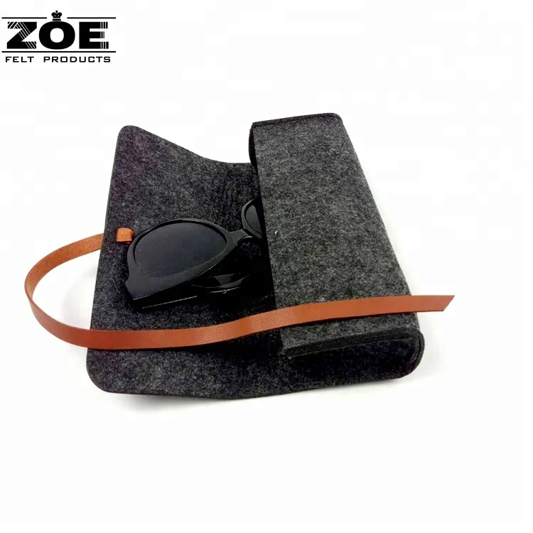 

Custom Portable Felt Eyeglasses Case Sunglasses Storage Case Pouch Bag Soft Felt Glasses case from China Factory