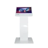 22 inch android and windows payment terminal card reader ticket printing kiosk with touch screen