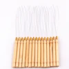 HARMONY Micro Ring Loop Threader Hair Extension Tools Wooden Holder Thread Pulling Needle for Stick I Tip Hair