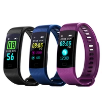 

Colorful display screen fitness tracker sport bracelet heart rate monitor blood pressure GET y5 smart watch