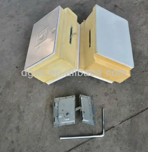 sample panel with cam lock