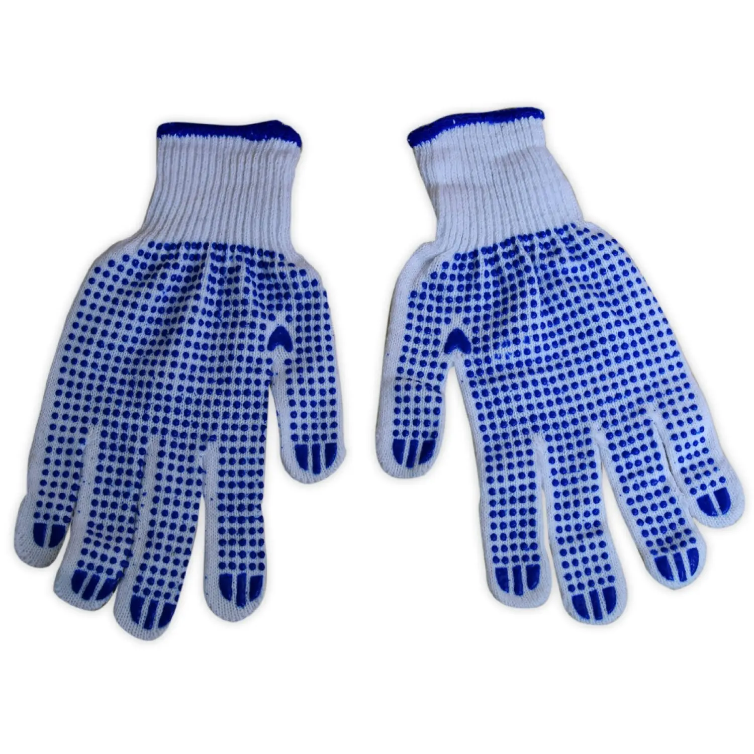 Mens Work Gloves with Palm Grip 2 Pairs