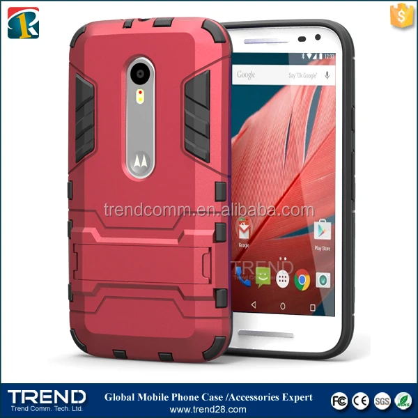 alibaba wholesale shockproof combo armor case for motorola moto g3