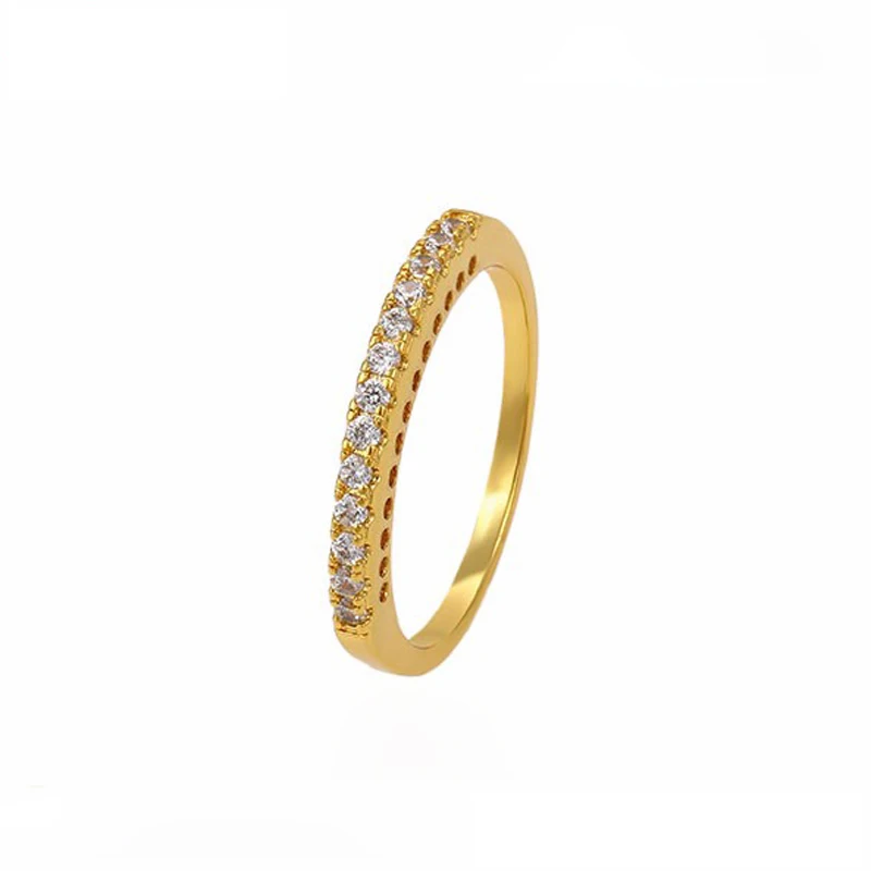 

13597 xuping simple design tennies zircon stone ring for girls