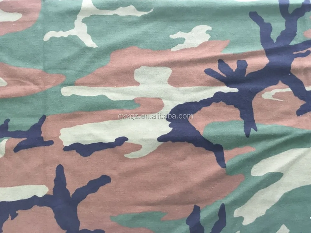 Uniform Print Fabric Wholesale Custom Ripstop Twill Plain Camouflage 65 Polyester 35 Cotton 7147