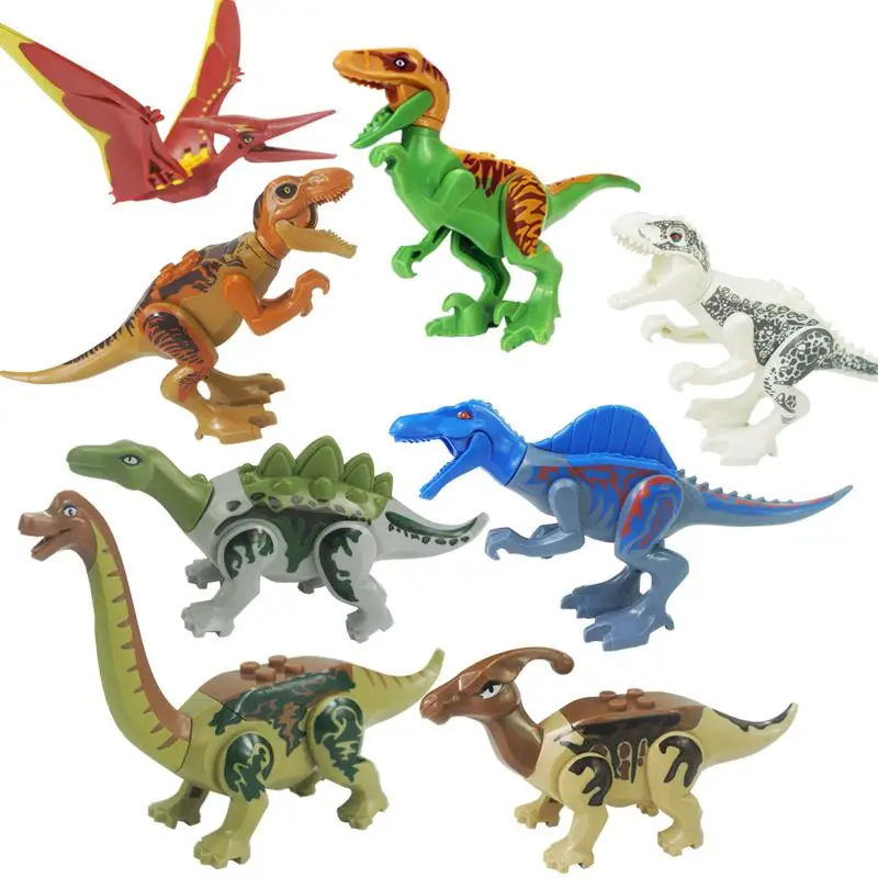 

Jurassic World Dinosaurs Spinosaurus Tyrannosaurus Rex Building Block Action Toys Compatible legoingly yg77037