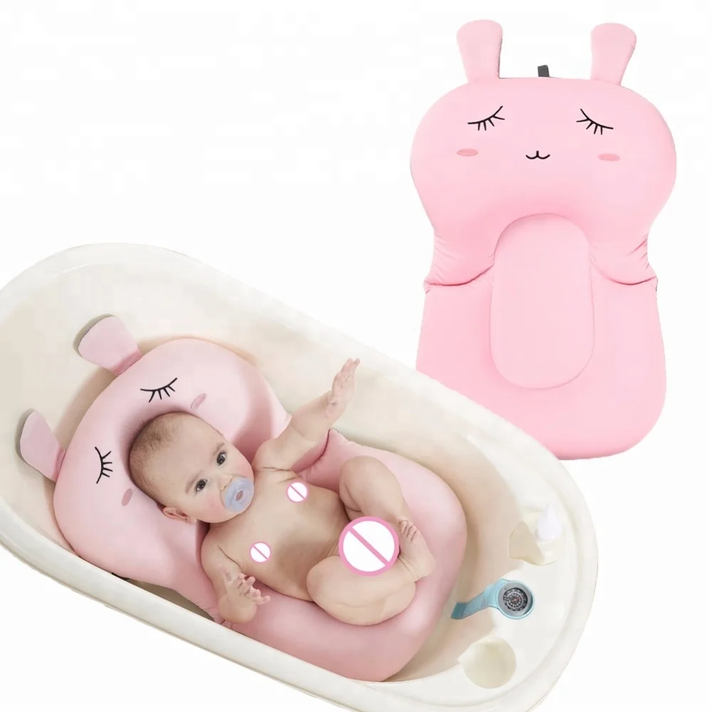 

Soft Baby Bath Pillow Pad Infant Lounger Air Cushion Floating Bather Bathtub Pad