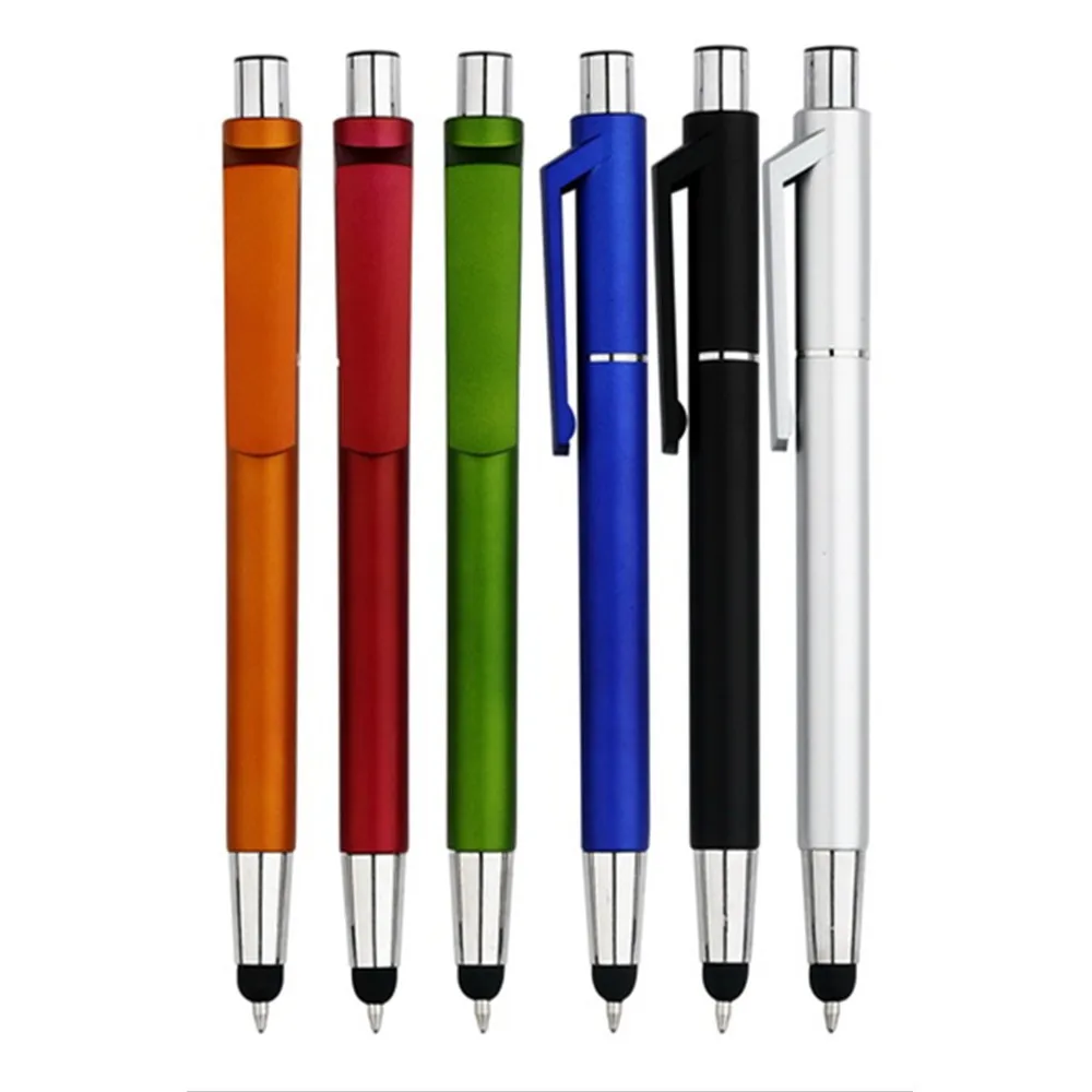 2 in 1 tech tool stylus plastic ballpoint pen custom logo best