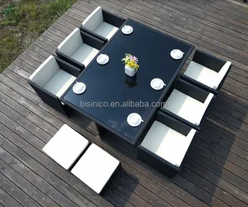 Garden Rattan Big Leisure Table,Plastic Garden Table - Buy Plastic