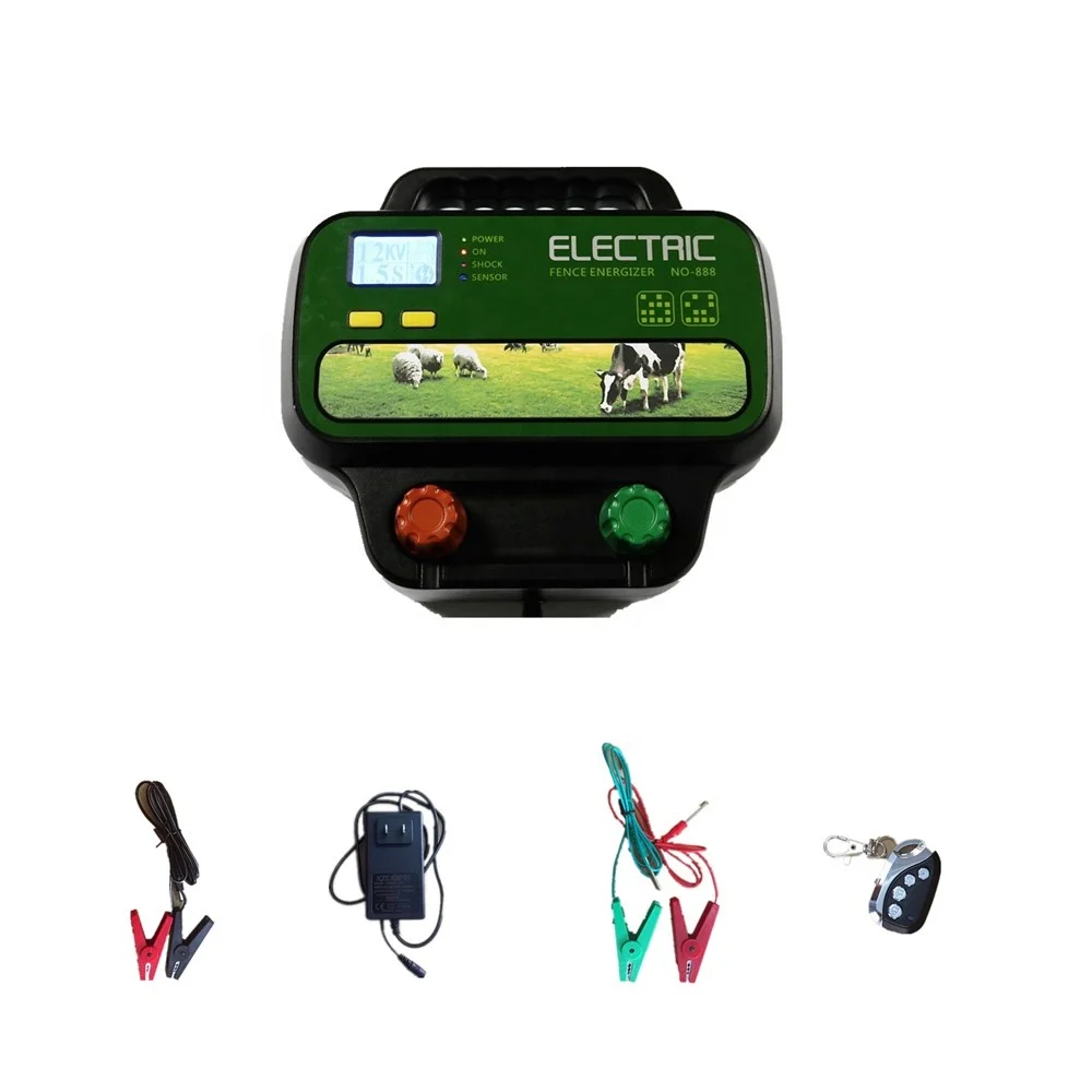 
2J wireless goat Farm solar electronic fence energizer BTD-S2i wireless remote controller 