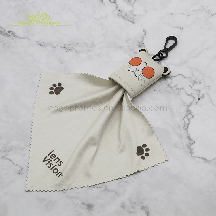 Professional Keychain Mini Microfiber Cloth,Microfiber Lens Cleaning