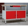 Professional Workshop Metal Tools Garage Cabinet Tool Table With Drawer