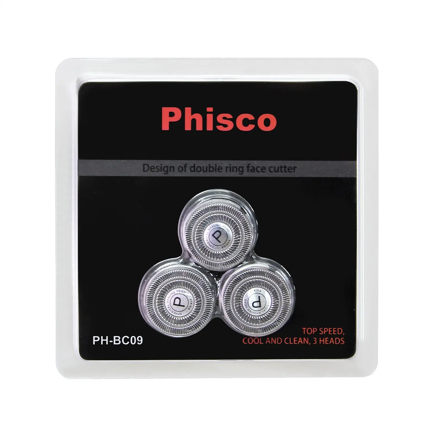 phisco electric shaver razor for men 2 in 1 beard trimmer wet dry waterproof usb