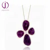 fashion 925 sterling silver China supplier cross shaped pendant ruby gemstonependant necklace