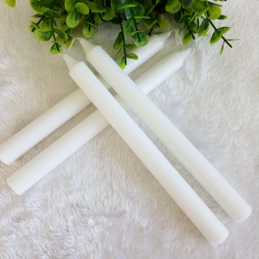 Paraffin Wax Smokeless White Long Thin Candle Buy Long Thin Candle