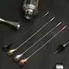 Stainless Steel Mixing Cocktail Spoon Spiral Pattern Tea drop Spoon Threaded Swizzle Stick Stir Spoon Bar Tool Bartender