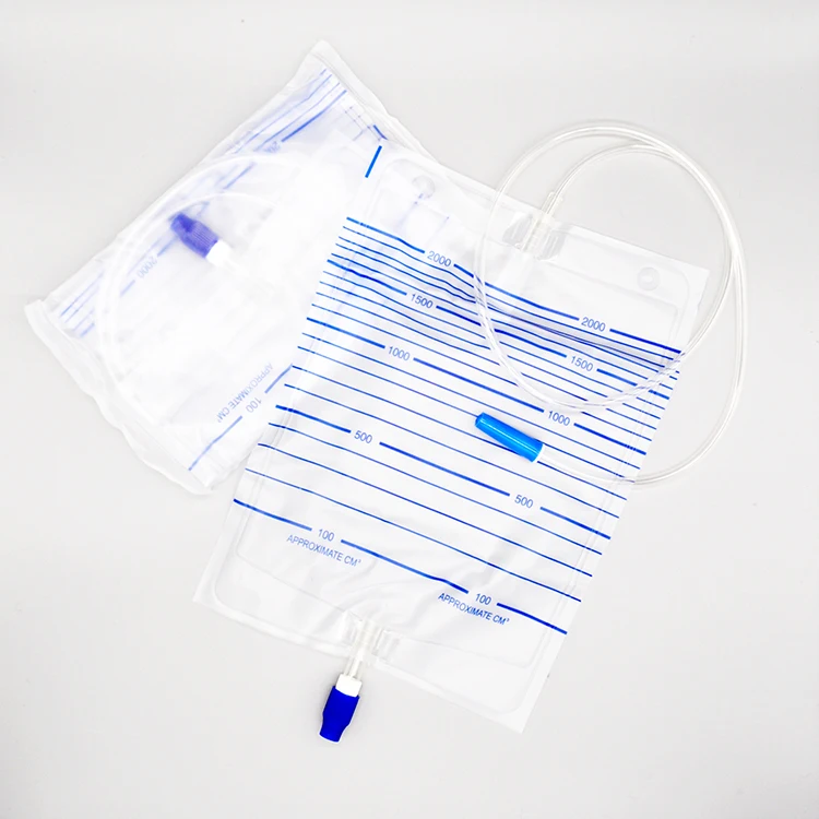 Medical sterile disposable Urine drainage Bag with Screw Valve