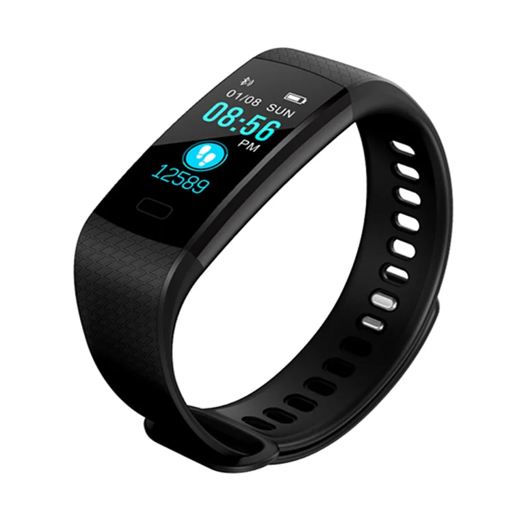 

Y5 Colorful screen smart watch 2018 Blood Pressure smart fitness bracelet wearable device smart ban, Black;light blue;dark blue;purple;red