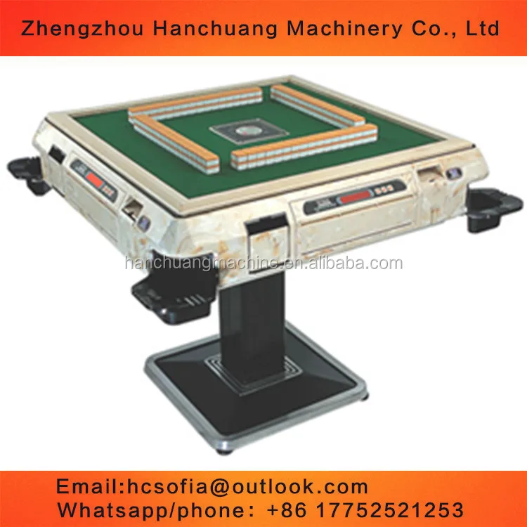 

Chinese full automatic mahjong table for sale, Red green or as you require