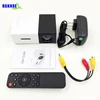 Black mini portable projector yg 300 lcd projector with battery