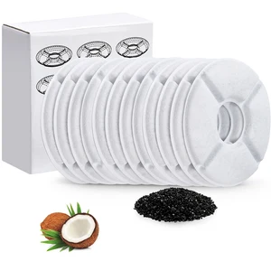Image of Activated Carbon Drinking Water Fountain Filters Replacement Pet Fountain Automatic Water Dispenser Filters