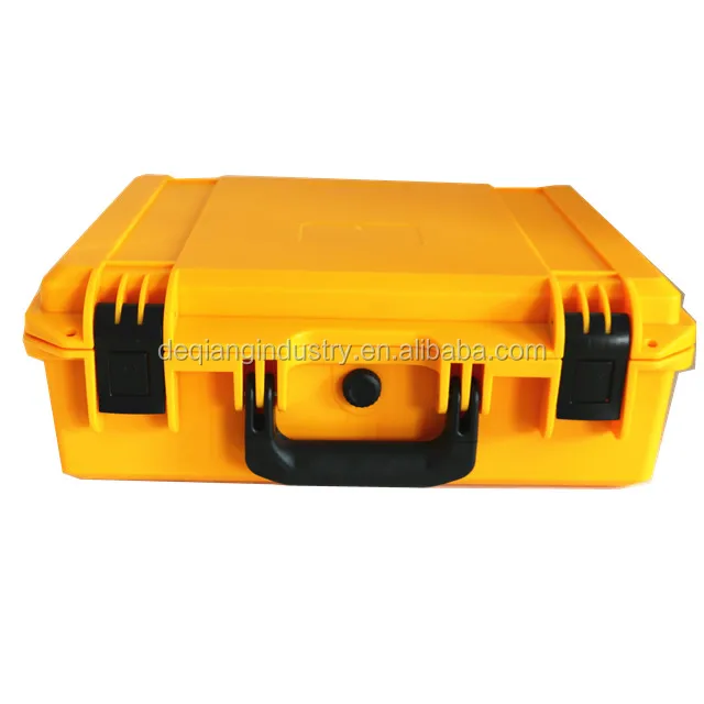 Injection foam inside plastic tool box ease carrying protective waterproof suitcase