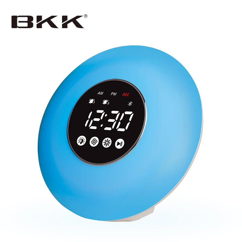 Wake up Light Alarm Clock Bluetooth Speaker (J12)