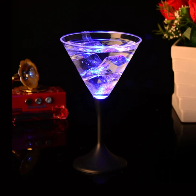 7 Led Color Changed Light Up Led Cocktail Glass With Led Lights Buy