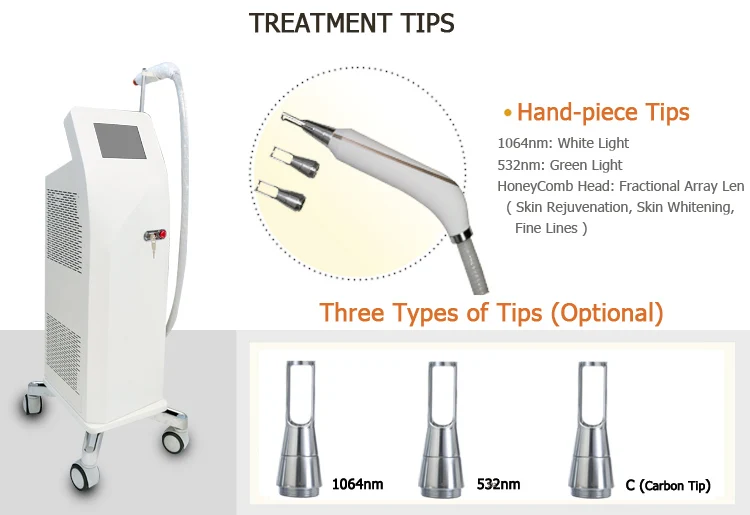 Hot sellings pigment tattoo removal 1064nm nd yag laser beauty equipment