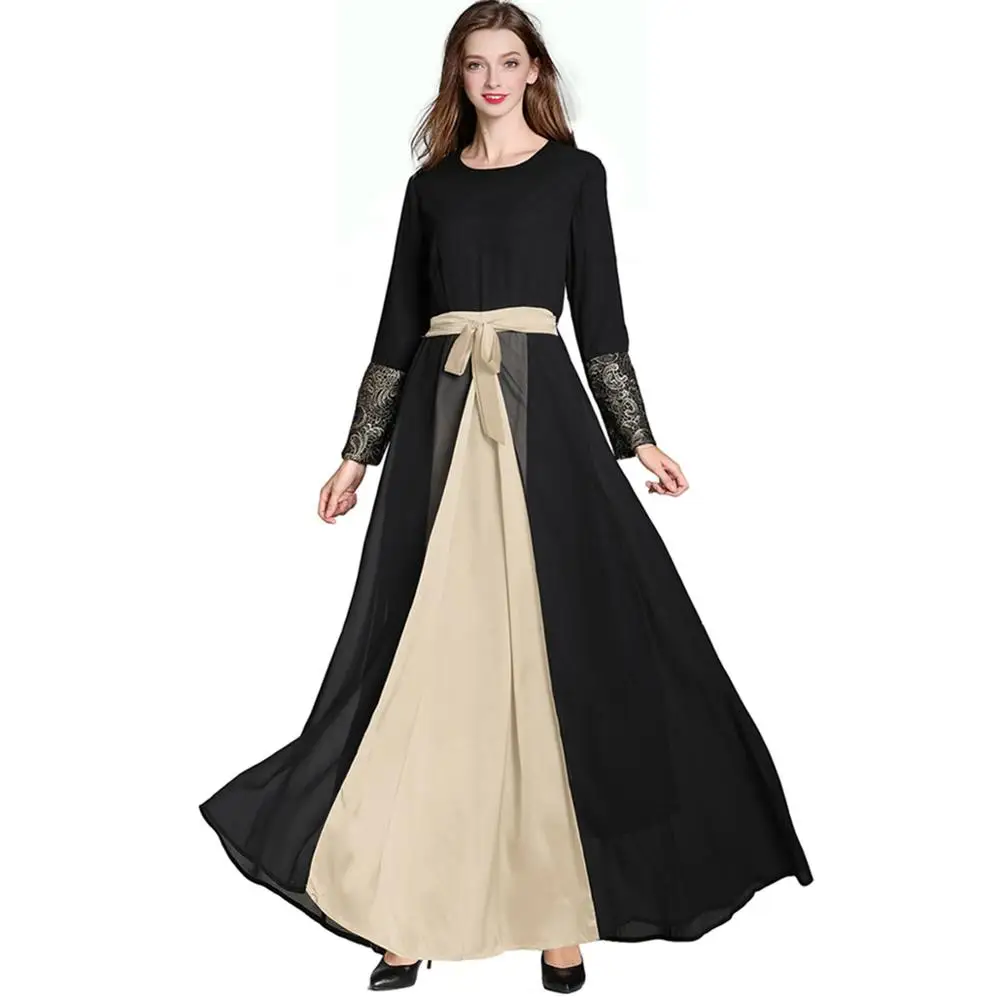 

chiffon abaya muslim long dress ladies church dresses