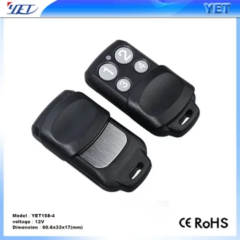 12v 433mhz Universal Wireless 4 Buttons Keychain Garage Door