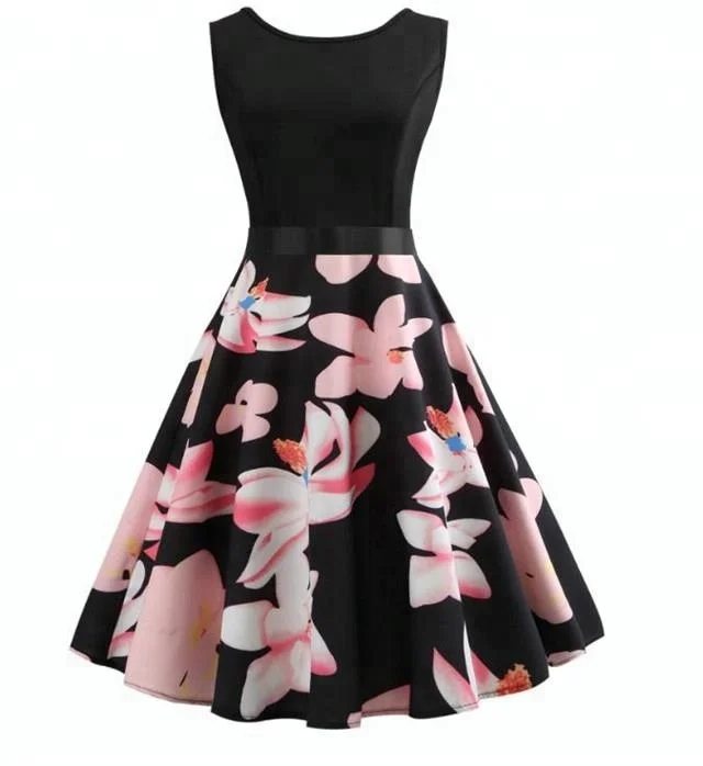 

Women's Ladies 50s Style Vintage Retro Rockabilly Evening Party Swing Dress