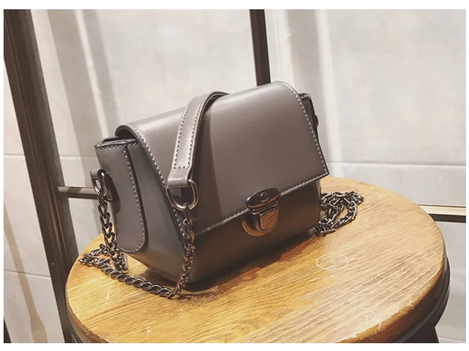 2018 Fashionable Women Cheap Oil PU Leather Crossbody Shoulder bag/ Handbag