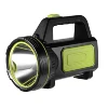 LED Spotlight Tactical Flashlight with Handle Handheld Rechargeable Multi-function Flashlight Outdoor Long Shots Lamp