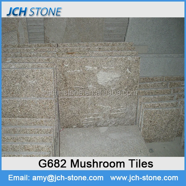 
Chinese yellow granite mushroom finished natural surface wall stone 