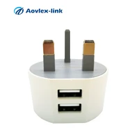 

Dual USB wall charger 5V 2.1A UK standard charger plug USB Charge Adapter for cell phone charger