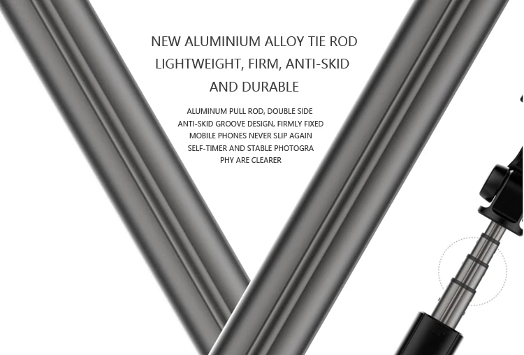 Best Selfie Stick Manufacturer 2019 New Bluetooth Selfie Stick Tripod with Wireless Remote for iPhone 8 6s X Samsung