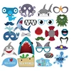 Festival 1Set beard Photo Booth Props Birthday Party Girls Favors Gift Baby Shower Wedding Shark Party Decoration Supplies