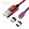 2018 Latest 2 in 1 WSKEN X Cable Round Magnetic Cable light Version For Apple and Micro, For iPhone and Micro Magnetic USB Cable