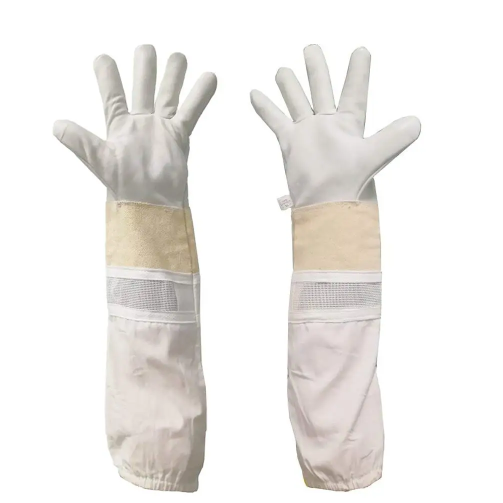 Natural Apiary/® BEEKEEPING GLOVES STING PROOF CUFFS GOATSKIN EXTRA LARGE Long Thick Sleeves Soft /& Durable Leather