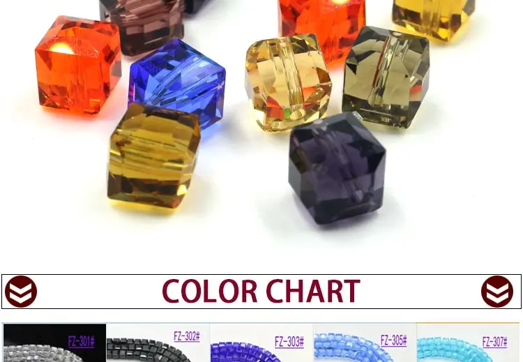 2021 Hot Cubic Crystal Glass Loose Beads Suitable For Jewelry Making 4mm H9X1 